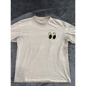 Zara: Cream Color Women T-Shirt Size XL (I Stare at You)